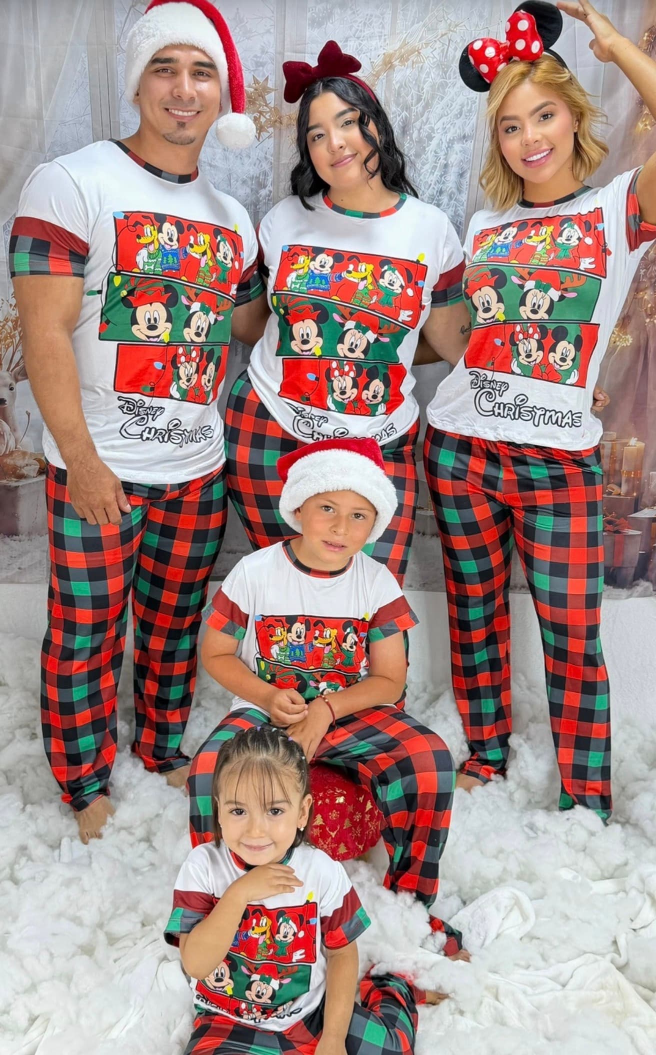 Disney Christmas matching family pajama set